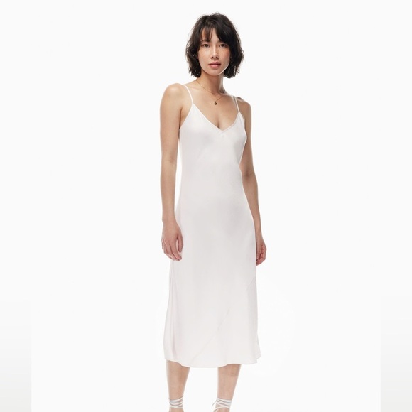 ARITZIA Wilfred Satin Midi Dress - Picture 1 of 3